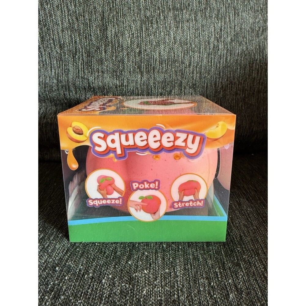 Viral Sunny Days Jumbo Squeezy Peach – Squishy Toy, Stress Relief Sensory Fun